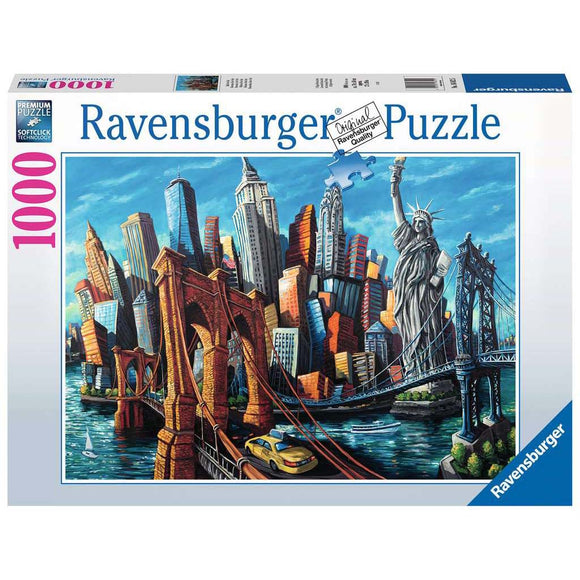Ravensburger Welcome to New York 1000pc Puzzle-RB16812-5-Animal Kingdoms Toy Store
