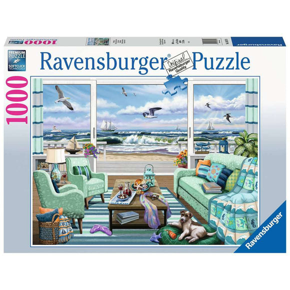 Ravensburger Beachfront Getaway Puzzle 1000pc-RB16817-0-Animal Kingdoms Toy Store