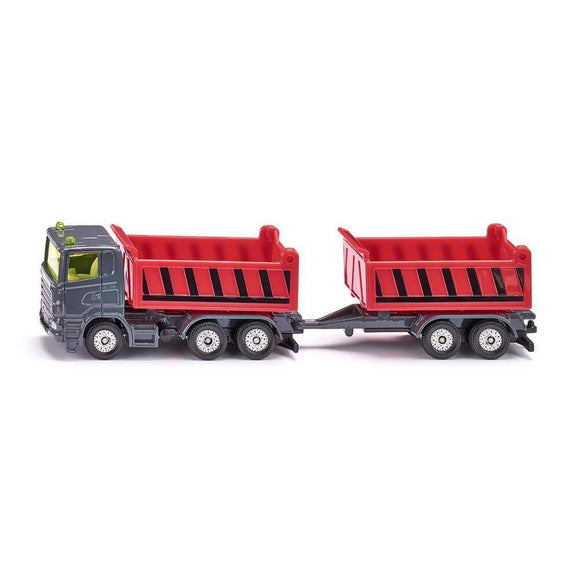 Siku Scania Dump Truck with Tipping Trailer-SKU1685-Animal Kingdoms Toy Store