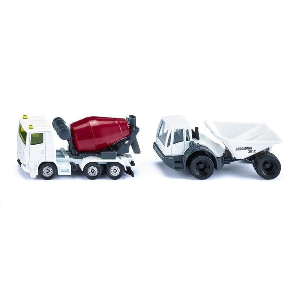 Siku Scania Cement Mixer Truck & Bergmann Dumper-SKU1692-Animal Kingdoms Toy Store