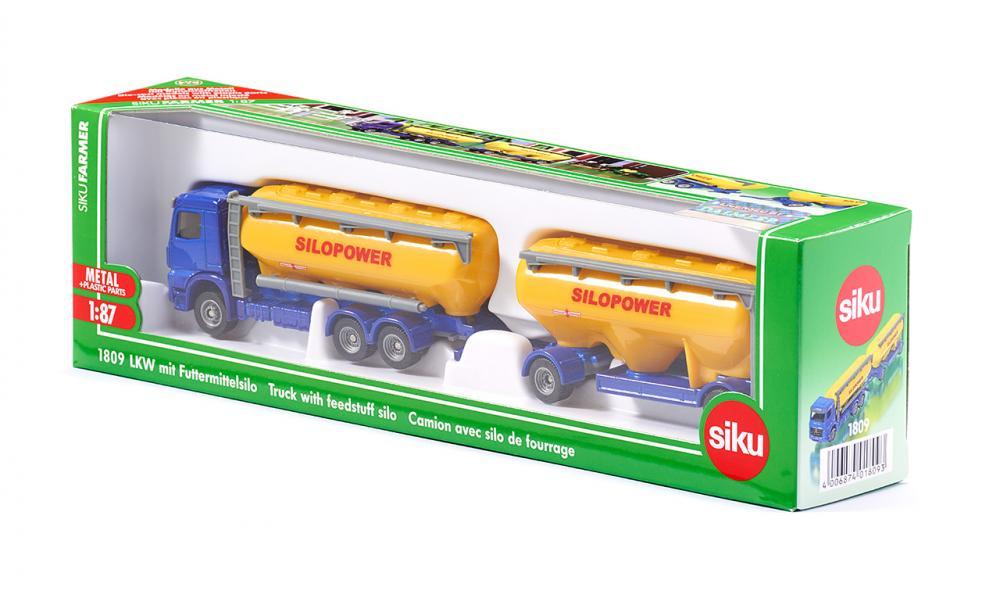 Siku 1:87 Mercedes Actros Silo Truck-SKU1809-Animal Kingdoms Toy Store