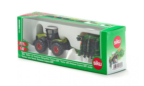 Siku 1:87 CLAAS Xerion 5000 with Seeder-SKU1826-Animal Kingdoms Toy Store