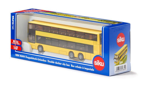 Siku 1:87 MAN Double Decker Bus-SKU1884-Animal Kingdoms Toy Store