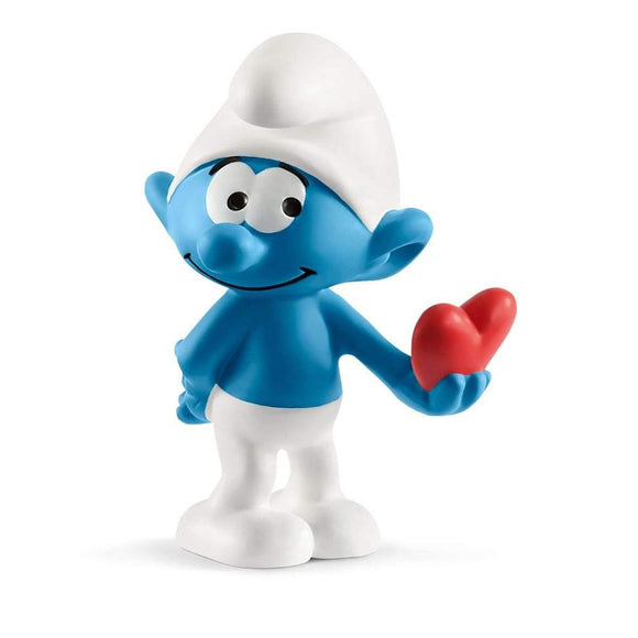 Schleich Smurf with heart-20817-Animal Kingdoms Toy Store