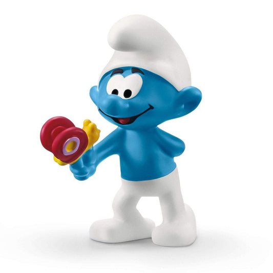 Schleich Smurf with butterfly-20818-Animal Kingdoms Toy Store