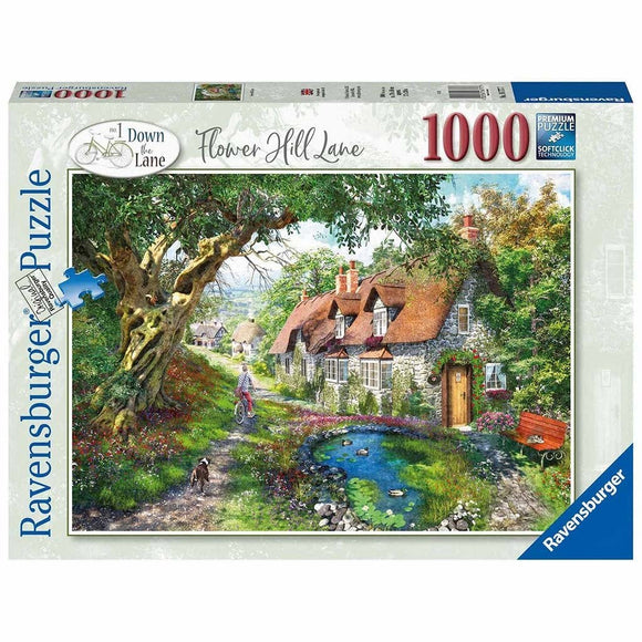 Ravensburger Flower Hill Lane 1000pc Puzzle-RB16777-7-Animal Kingdoms Toy Store