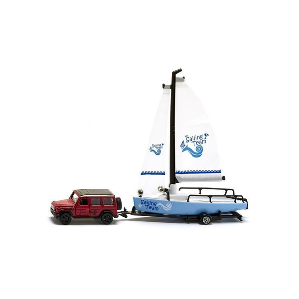 Siku 1:55 Mercedes G65 AMG with Sail Boat-SKU2564-Animal Kingdoms Toy Store