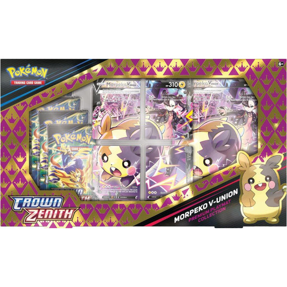 Pokemon TCG Crown Zenith Morpeko V-UNION Collection Box with Playmat