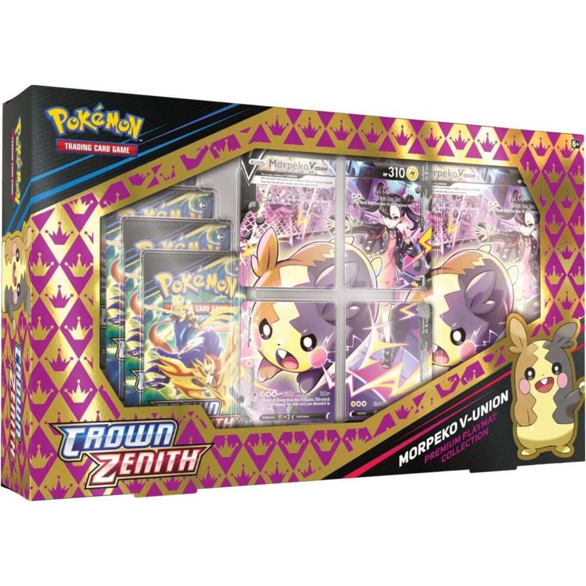Pokemon TCG Crown Zenith Morpeko V-UNION Collection Box with Playmat