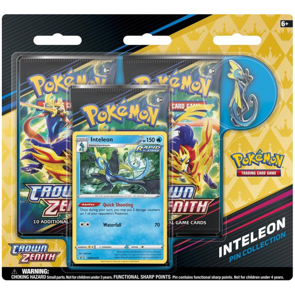 Pokemon TCG Pokemon Crown Zenith Pin Collection - Inteleon