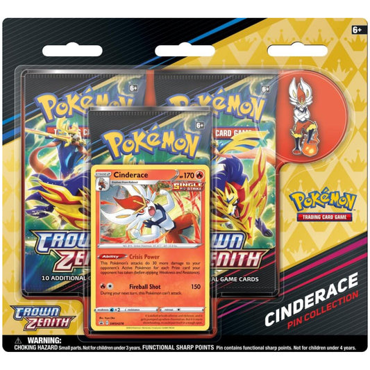 Pokemon TCG Pokemon Crown Zenith Pin Collection - Cinderace