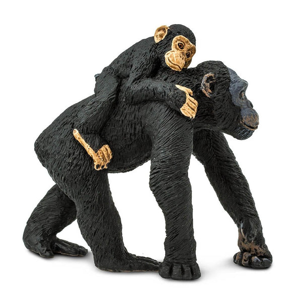 Safari Ltd Chimpanzee With Baby-SAF295929-Animal Kingdoms Toy Store