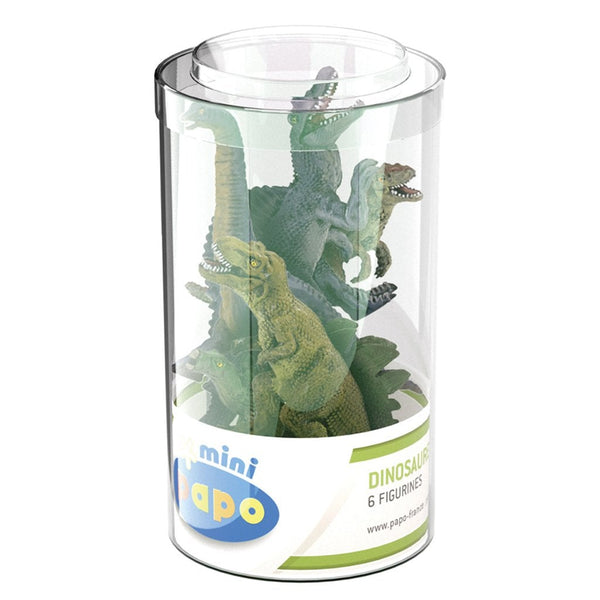 Papo Mini Tube of Dinosaurs A-33018-Animal Kingdoms Toy Store