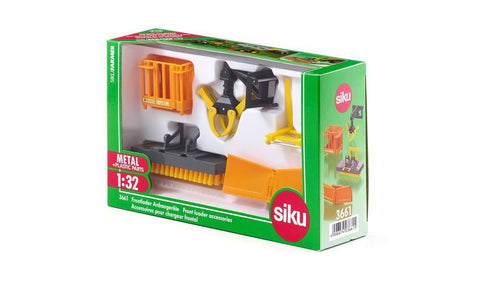 Siku 1:32 Front Loader Accessories Set - Orange-SKU3661-Animal Kingdoms Toy Store