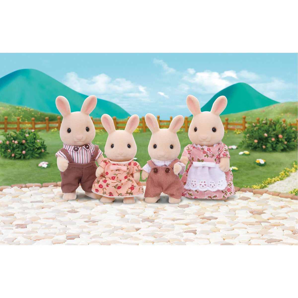 Sylvanian Families Buttermilk Rabbit Family-4108-Animal Kingdoms Toy Store