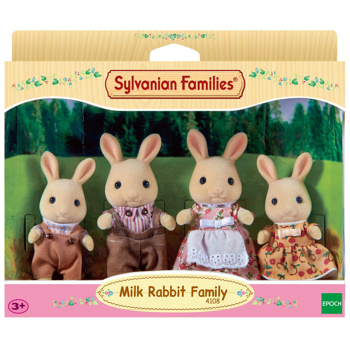 Sylvanian Families Buttermilk Rabbit Family-4108-Animal Kingdoms Toy Store