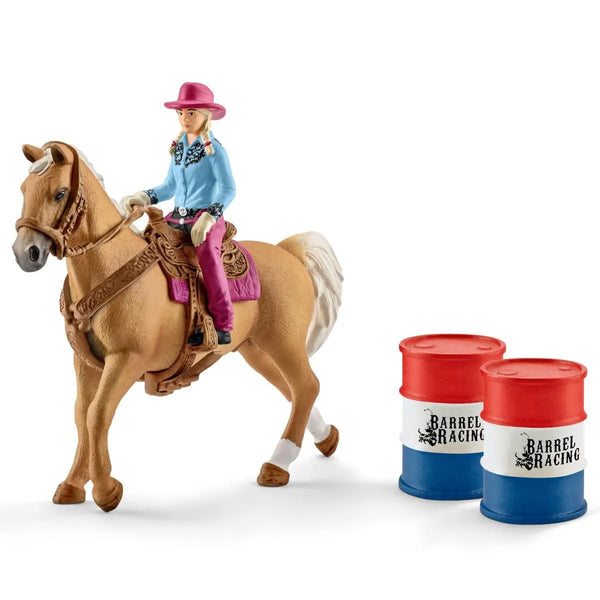 Schleich Barrel Racing with Cowgirl