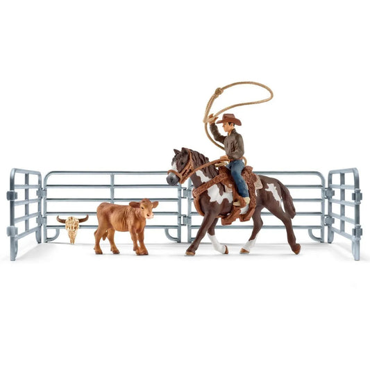 Schleich Team Roping with Cowboy