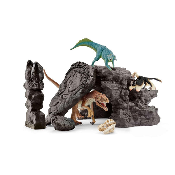 Schleich Dino Set with Cave-41461-Animal Kingdoms Toy Store