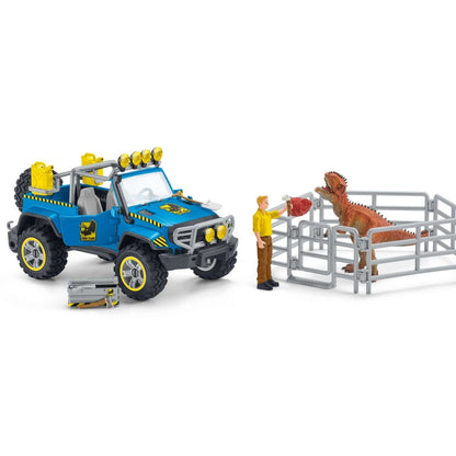 Schleich Off-Road Vehicle With Dino Outpost-41464-Animal Kingdoms Toy Store