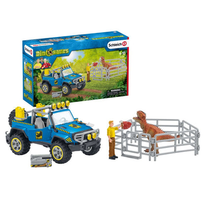 Schleich Off-Road Vehicle With Dino Outpost-41464-Animal Kingdoms Toy Store