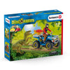 Schleich Quad Escape from Velociraptor-41466-Animal Kingdoms Toy Store