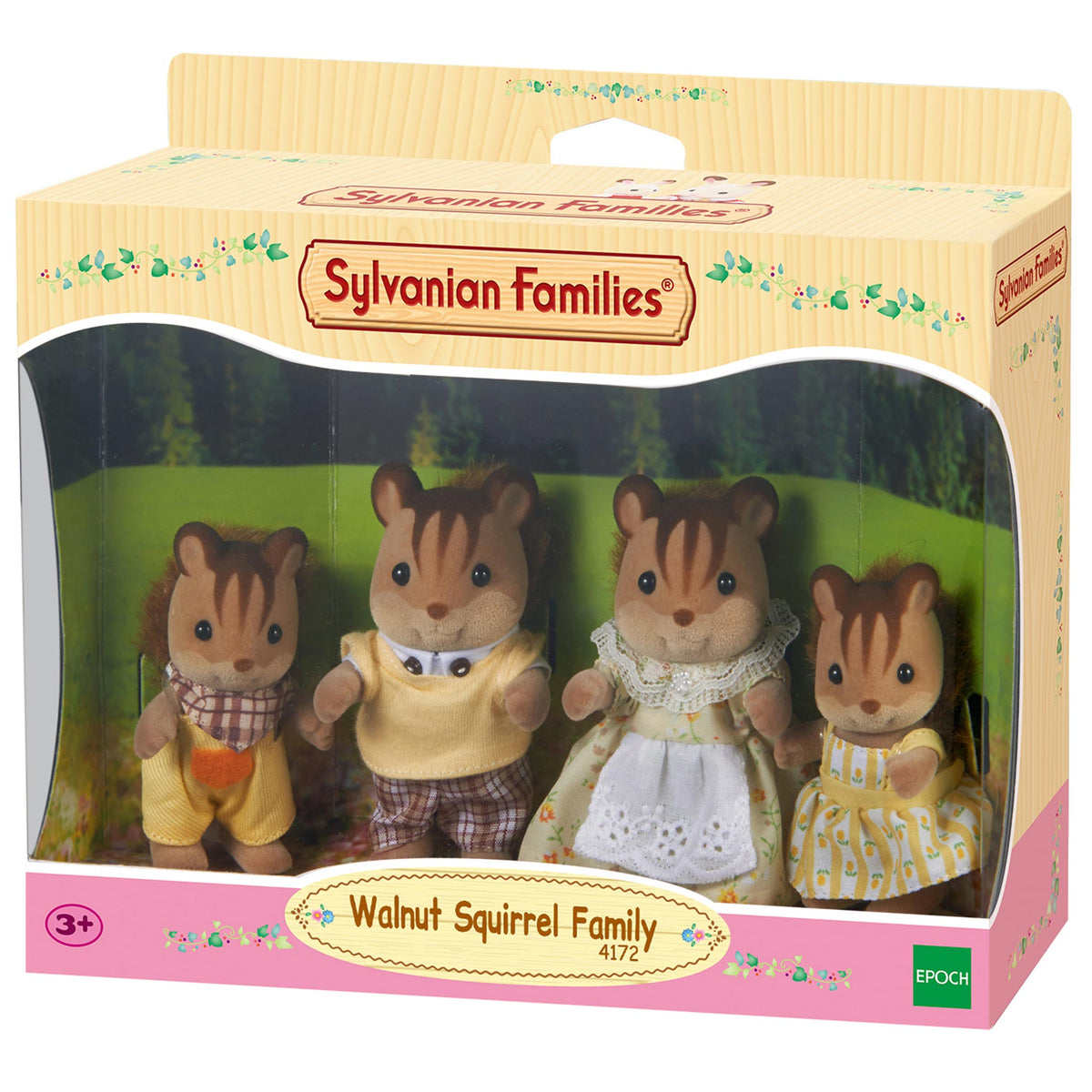 Sylvanian Families Walnut Squirrel Family-4172-Animal Kingdoms Toy Store