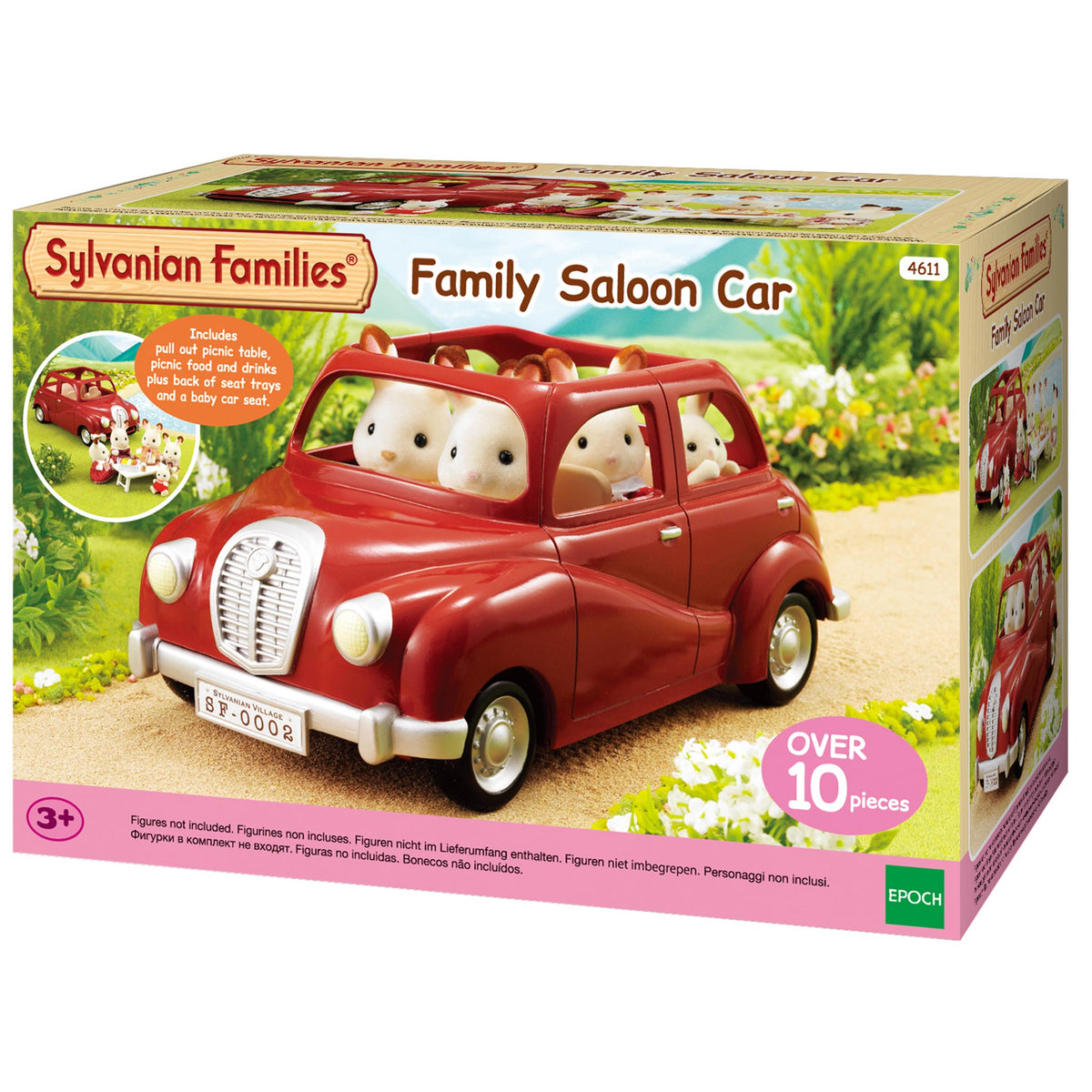 Sylvanian Families Red Family Saloon Car-4611-Animal Kingdoms Toy Store