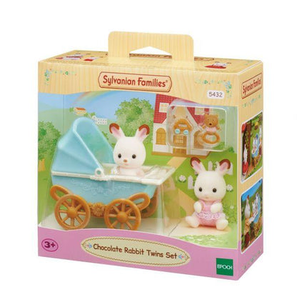 Sylvanian Families Chocolate Rabbit Twins Set-5432-Animal Kingdoms Toy Store