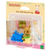 Sylvanian Families Ocher Rabbit Baby with Train-5134-Animal Kingdoms Toy Store