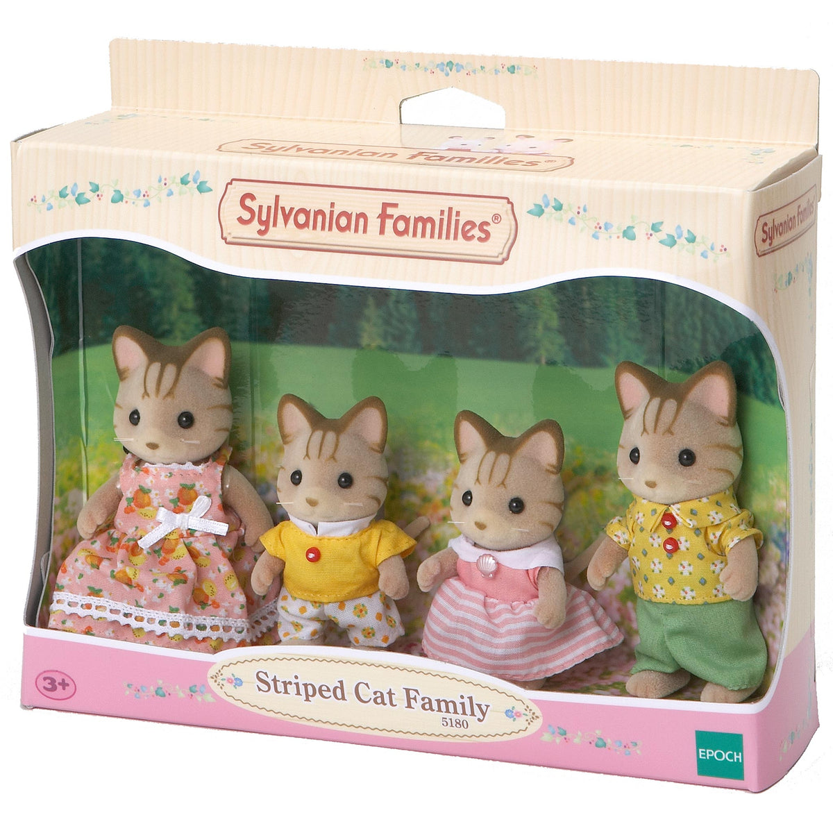 Sylvanian Families Striped Cat Family-5180-Animal Kingdoms Toy Store