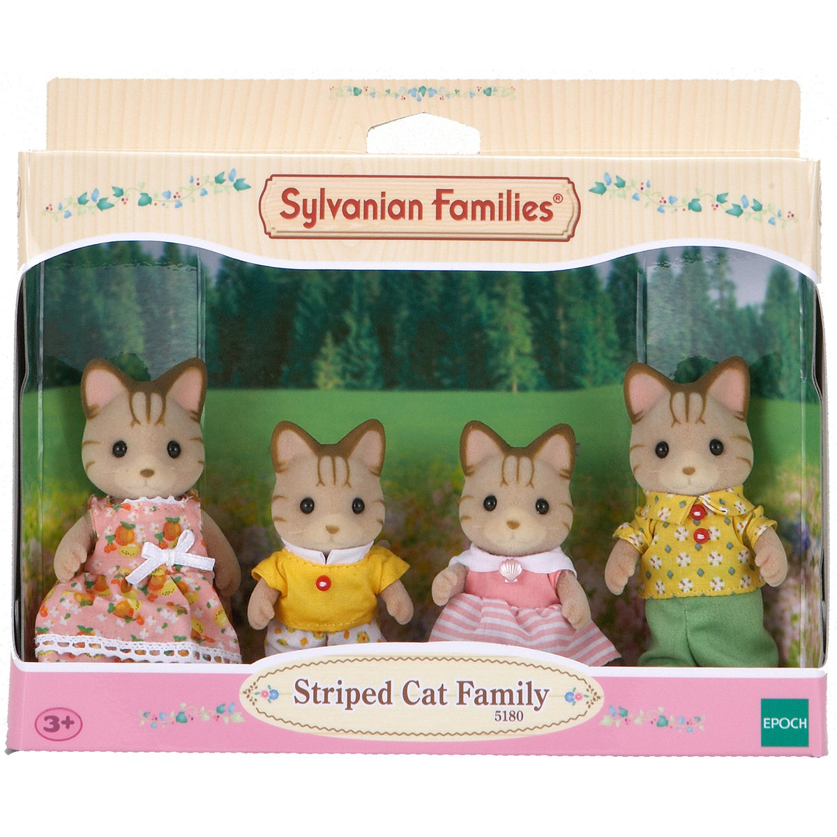 Sylvanian Families Striped Cat Family-5180-Animal Kingdoms Toy Store