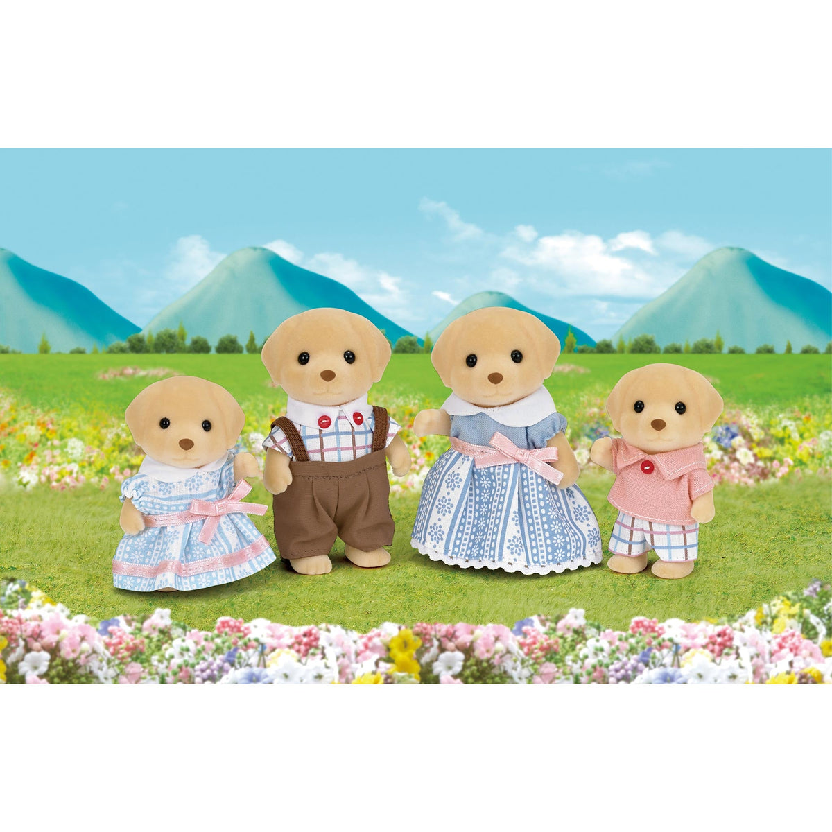 Sylvanian Families Yellow Labrador Family-5182-Animal Kingdoms Toy Store