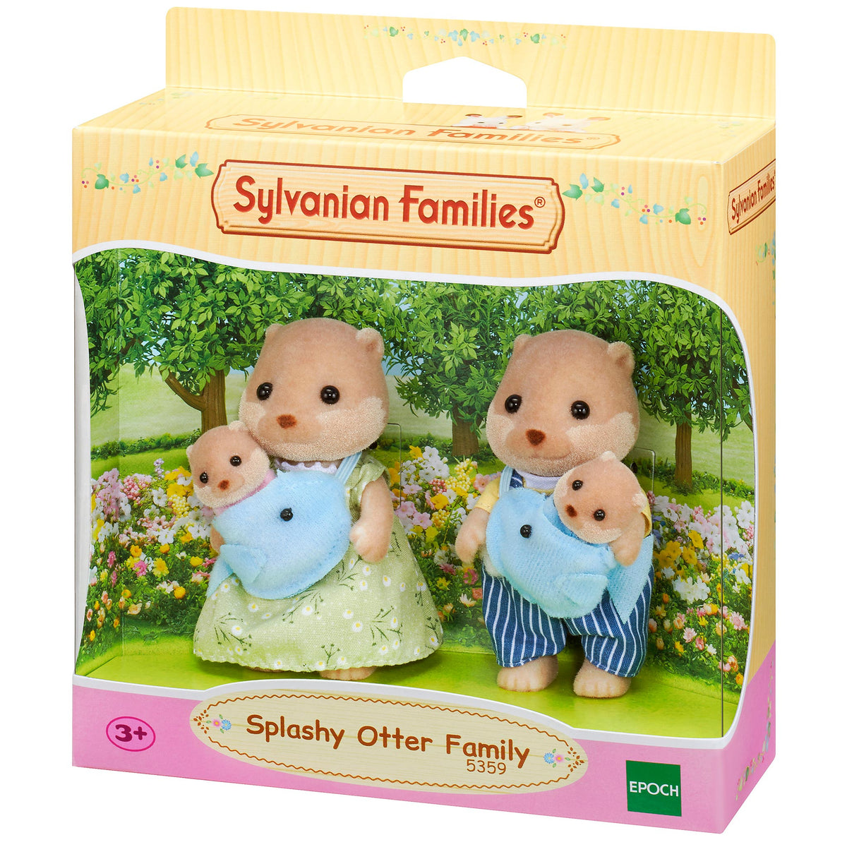 Sylvanian Families Splashy Otter Family-5359-Animal Kingdoms Toy Store