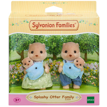 Sylvanian Families Splashy Otter Family-5359-Animal Kingdoms Toy Store