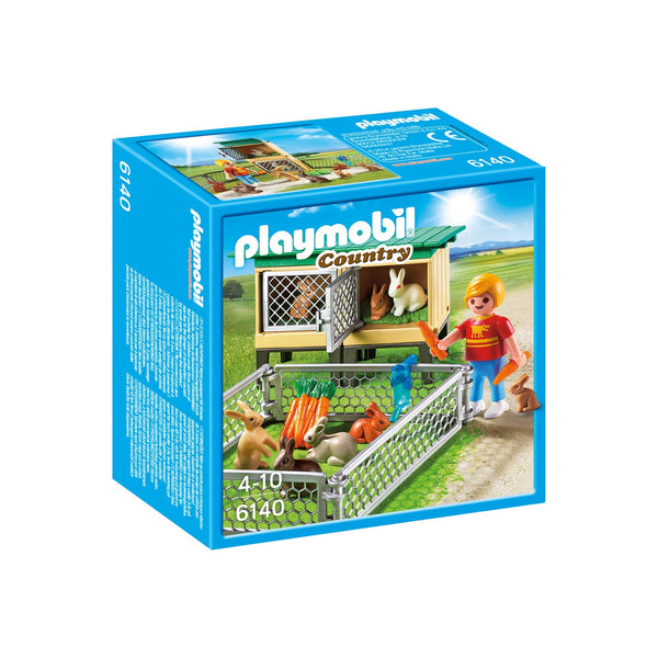 Playmobil Country Rabbit Pen with Hutch-6140-Animal Kingdoms Toy Store