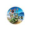 Playmobil Pirates Foil Bag Green Captain & Cannon-6162-Animal Kingdoms Toy Store
