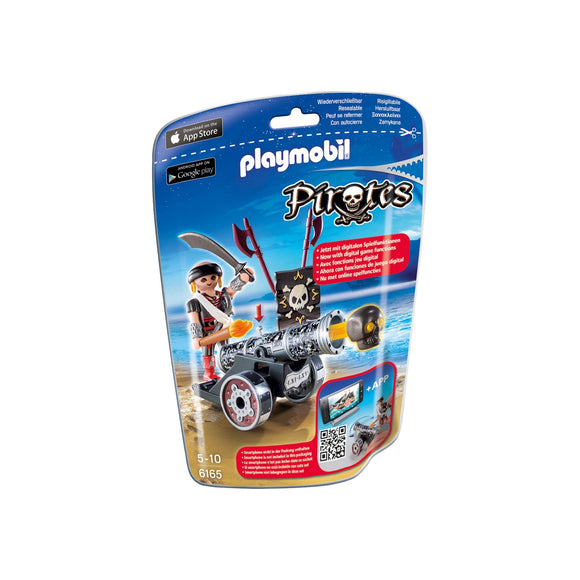 Playmobil Pirates Foil Bag Black Raider & Cannon-6165-Animal Kingdoms Toy Store
