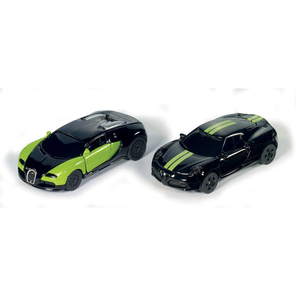 Siku 2pc Black & Green Limited Edition Cars Set-SKU6309-Animal Kingdoms Toy Store
