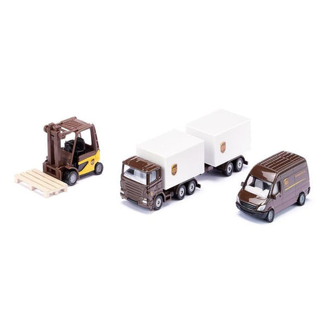 Siku 4pc UPS Logistics Set-SKU6324-Animal Kingdoms Toy Store