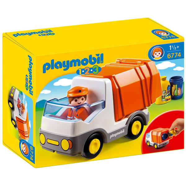 Playmobil 1.2.3. Recycling Truck-6774-Animal Kingdoms Toy Store