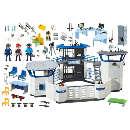 Playmobil City Action Police Headquarters with Prison-6919-Animal Kingdoms Toy Store