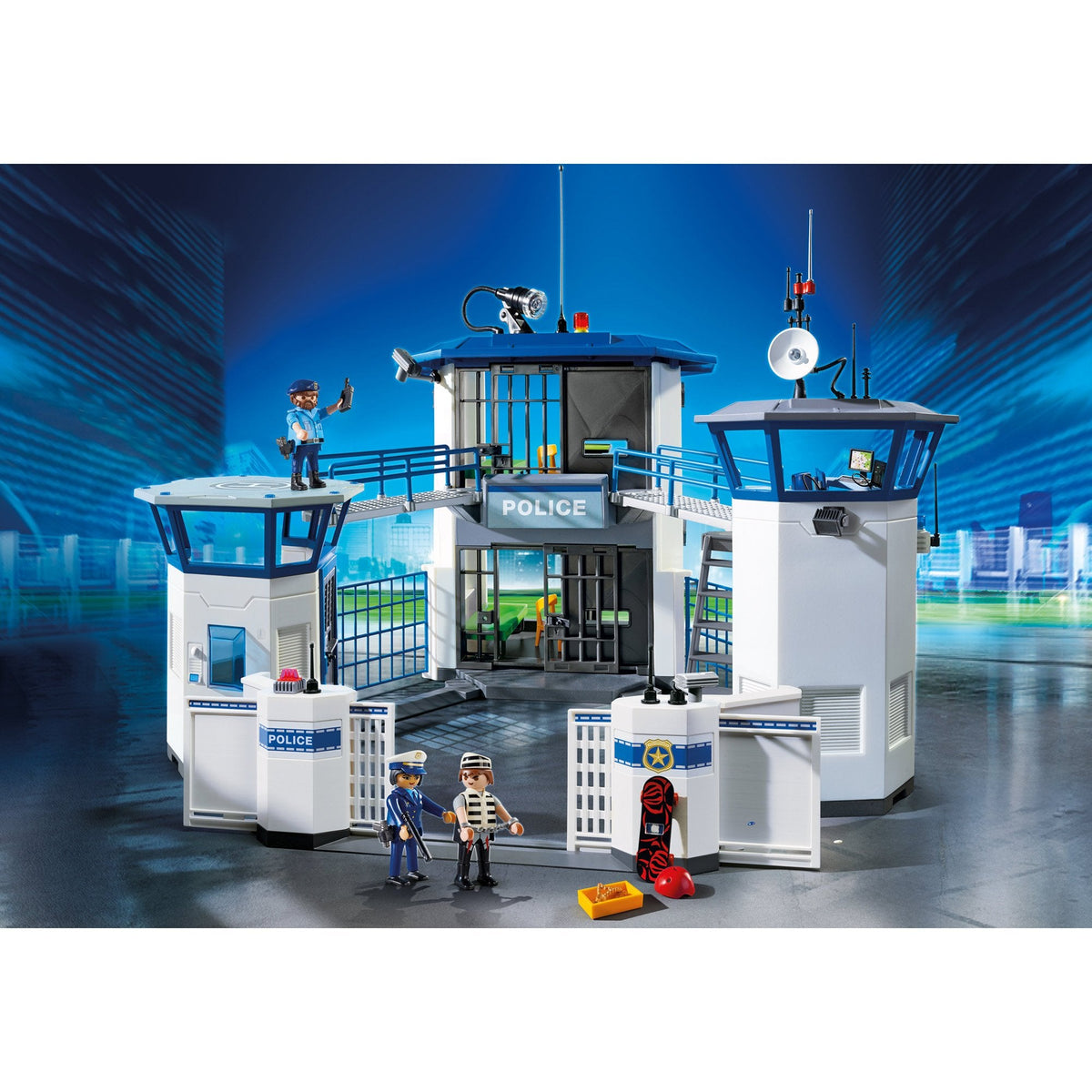 Playmobil City Action Police Headquarters with Prison-6919-Animal Kingdoms Toy Store
