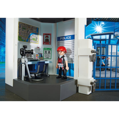 Playmobil City Action Police Headquarters with Prison-6919-Animal Kingdoms Toy Store
