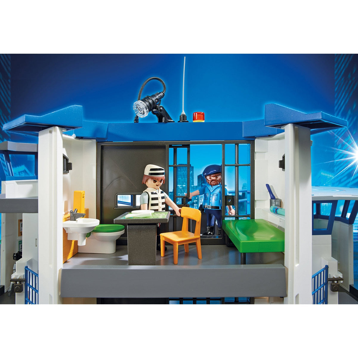 Playmobil City Action Police Headquarters with Prison-6919-Animal Kingdoms Toy Store