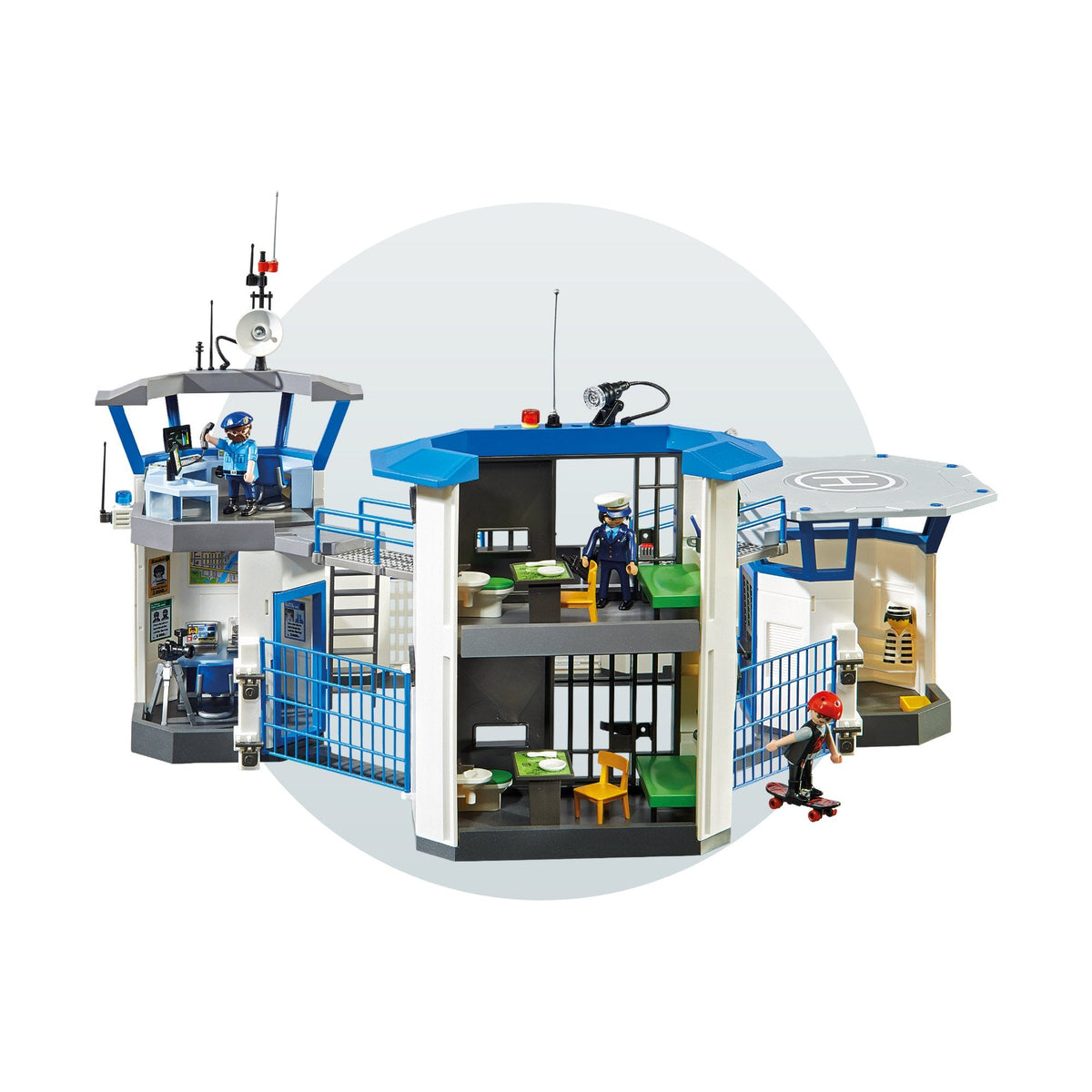 Playmobil City Action Police Headquarters with Prison-6919-Animal Kingdoms Toy Store
