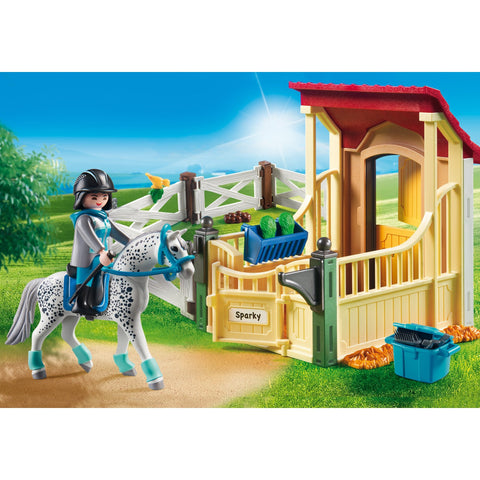 Playmobil Country Horse Stable with Appaloosa-6935-Animal Kingdoms Toy Store