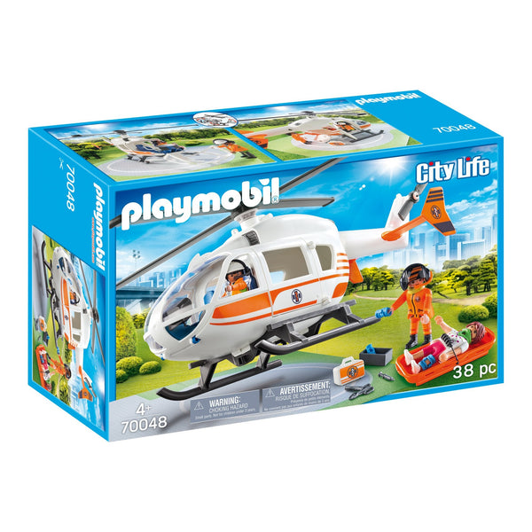 Playmobil Rescue Helicopter-70048-Animal Kingdoms Toy Store