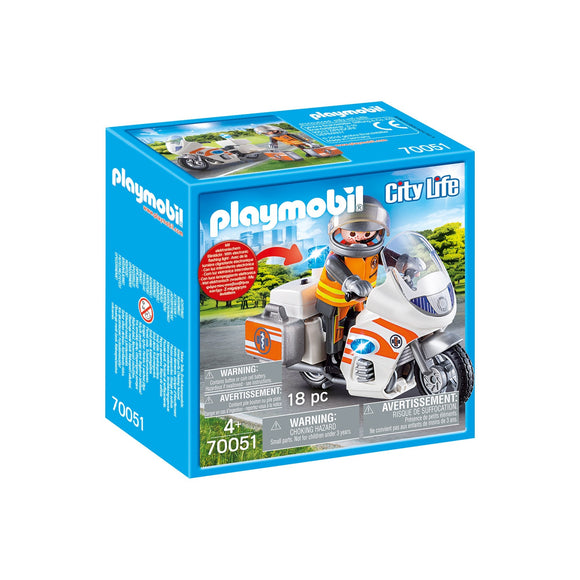 Playmobil Emergency Motorbike-70051-Animal Kingdoms Toy Store