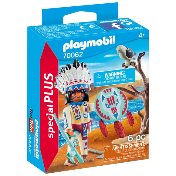 Playmobil Native American Chief-70062-Animal Kingdoms Toy Store